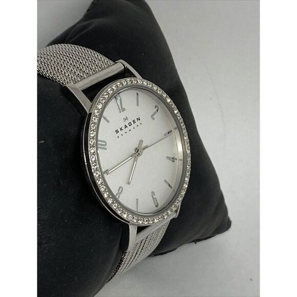 Skagen SKW2284 Women Silver Stainless Steel Analog Dial Quartz Wrist Watch JK616